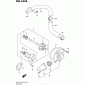Схема вузла: Водяний насос Suzuki VL800 Boulevard C50