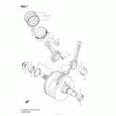 Схема вузла: Колінчастий вал Поршень для Suzuki VL1500 Boulevard C90T BOSS