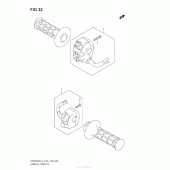 Схема вузла: Пульт управління рульовий для Suzuki DR200 DR200SE