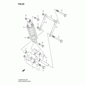 Схема вузла: Важіль прогресії для Suzuki VL800 Intruder C800C/ Boulevard C50C