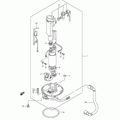 Схема вузла: Паливний насос (Model k3/k4) для Suzuki SV650