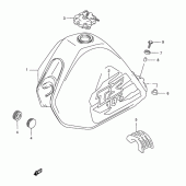 Схема вузла: Паливний бак (Ts185ercv p9) для Suzuki TS185