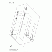 Схема вузла: Вилка передньої осі для Suzuki VZR1800 Boulevard M109R