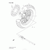 Схема узла: Переднее колесо (Vl800T E28) для Suzuki VZ800 Boulevard M50