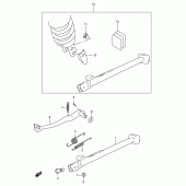 Схема узла: Подножка & Задний тормоз для Suzuki DR650 DR650SE