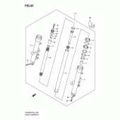 Схема узла: Передняя вилка для Suzuki SV650