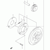 Схема узла: Привод стартера для Suzuki UC150 Epicuro