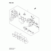 Схема вузла: Задній гальмівний супорт (Sv650sl2 e24) для Suzuki SV650