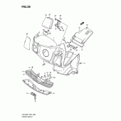 Схема вузла: Передній бардачок для Suzuki UH125 Burgman