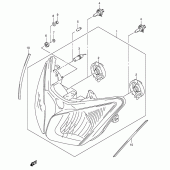 Схема вузла: Фара (E19, p37) для Suzuki DL1000 V-Strom