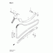 Схема узла: Цепь ГРМ & Натяжитель & Успокоитель для Suzuki AN650 Burgman (EU analogue of SkyWave)