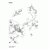 Схема узла: Дроссельная заслонка (Vl800tl1 e33) для Suzuki VL800 Boulevard C50T