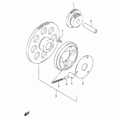 Схема вузла: Привід стартера для Suzuki GS500