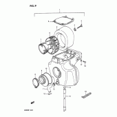 Схема узла: Воздушный фильтр для Suzuki DR200 DR200