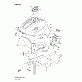 Схема вузла: Паливний бак (Sv650sal2 e24) для Suzuki SV650