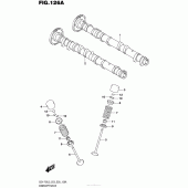 Схема вузла: Розподільний вал & Клапан для Suzuki GSX-R750