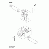 Схема вузла: Пульт управління рульовий (Vzr1800zl1 e19) ​​для Suzuki VZR1800 Intruder M1800R/ Boulevard M109R