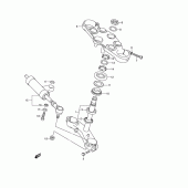 Схема вузла: Рульова траверса & Демпфер для Suzuki GSX1300 Hayabusa