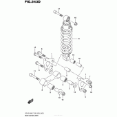 Схема вузла: Важіль прогресії (Gsx-S1000Al7 E33) для Suzuki GSX-S1000