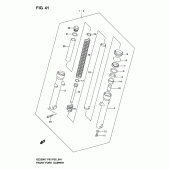 Схема узла: Передняя вилка для Suzuki GZ250 Marauder