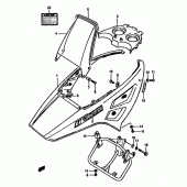 Схема узла: Облицовочные элементы для Suzuki DR800