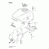 Схема вузла: Паливний бак (Gsf1250sal1 e21) для Suzuki GSF1250 Bandit S