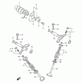 Схема вузла: Розподільний вал & Клапан для Suzuki DR200 DR200SE