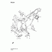 Схема узла: Рама для Suzuki DR-Z400 DR-Z400S