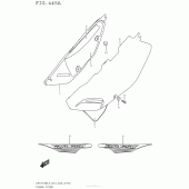 Схема вузла: Бічні панелі для Suzuki DR650 DR650SE