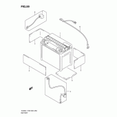 Схема вузла: Акумулятор для Suzuki VL800 Boulevard C50T