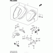 Схема узла: Задний фонарь (Стоп-сигнал) (Vl800L6 E33) для Suzuki VL800 Boulevard C50T