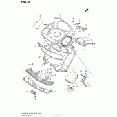 Схема вузла: Передній бардачок для Suzuki UH200 Burgman