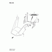 Схема узла: Накладка руля (An650al1 e2) для Suzuki AN650 Burgman (EU analogue of SkyWave)