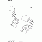 Схема вузла: Передній бардачок для Suzuki AN400 Burgman (EU analogue of SkyWave)