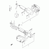Схема узла: Поворотники для Suzuki DR125