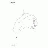 Схема вузла: Переднє крило (An400sk5/sk6) для Suzuki AN400 Burgman (EU analogue of SkyWave)