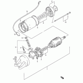 Схема вузла: Стартер електричний для Suzuki RF600