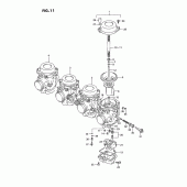 Схема узла: Карбюратор (Model n/p) для Suzuki GSX-R750