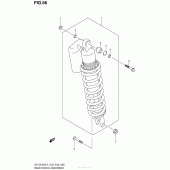 Схема вузла: Rear Shock Absorber (Dr-Z400Sl4 E28) для Suzuki DR-Z400 DR-Z400S