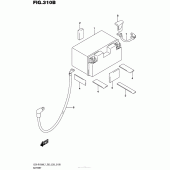 Схема вузла: Акумулятори (Gsx-R1000L7 E28) для Suzuki GSX-R1000