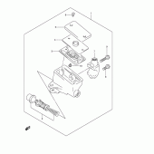 Схема вузла: Передній гальмівний циліндр (Gsf1200k1/k2/k3/k4/zk4/k5/zk5) для Suzuki GSF1200 Bandit
