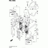 Схема узла: Радиатор для Suzuki DR-Z400 DR-Z400SM