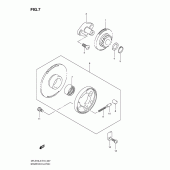 Схема узла: Привод стартера для Suzuki DR-Z70