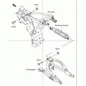 Схема узла: Задняя подвеска для Suzuki DR-Z110