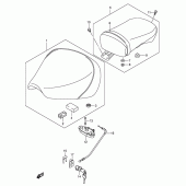 Схема вузла: Сидіння для Suzuki VL125 Intruder LC