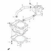Схема узла: Цилиндр для Suzuki DR-Z400 DR-Z400S