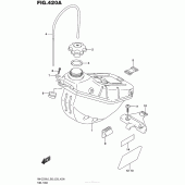 Схема вузла: Паливний бак для Suzuki RM-Z250