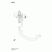 Схема узла: Топливный кран для Suzuki RM250
