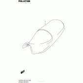Схема вузла: Підвищене сидіння (Опція) для Suzuki DL650 V-Strom