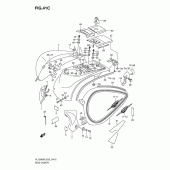 Схема вузла: Бічна кришка (Model k9) для Suzuki VL1500 Intruder C1500/Boulevard C90